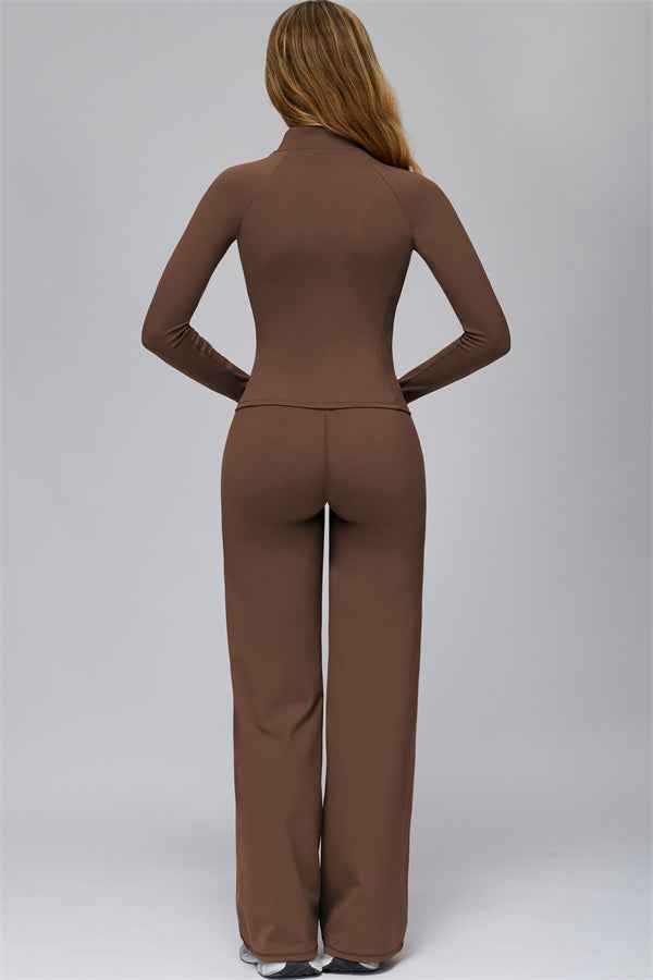 The FlexCore Pure Zip Jacket Flared Leggings 2-Piece Set