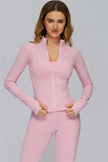 The Radiance Jacket Racerback Sports Bra Leggings 3-Piece Set