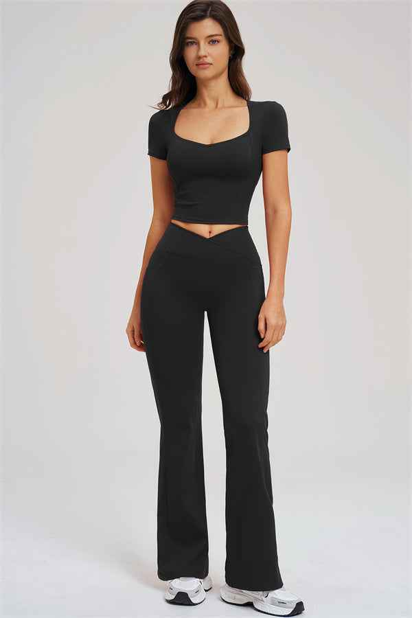 The Sizzle T-shirt Flared Leggings 2-Piece Set
