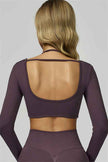 The Prime Long Sleeve Crop Top Shorts 2-Piece Set