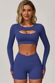 The Lavish Long Sleeve Cut-out Crop Top