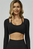 The Prime Long Sleeve Crop Top Shorts 2-Piece Set