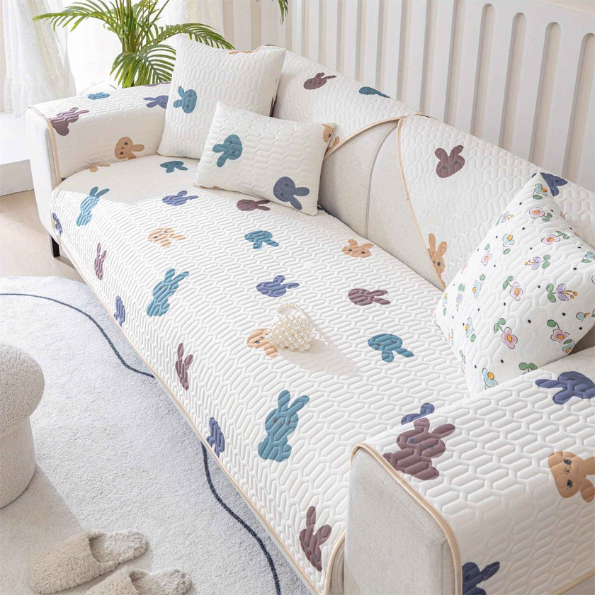 Cooling Ice Silk Dog Proof Couch Cover - Protect Your Sofa in Style