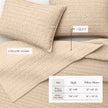 100% Cotton Honeycomb Waffle Garment Washed Quilt Set - Genevieve Collection