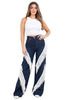 Western Fringe Wide Leg Jean- White Fringe