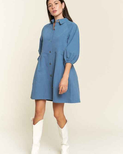 Athena Denim Dress - Pikemla