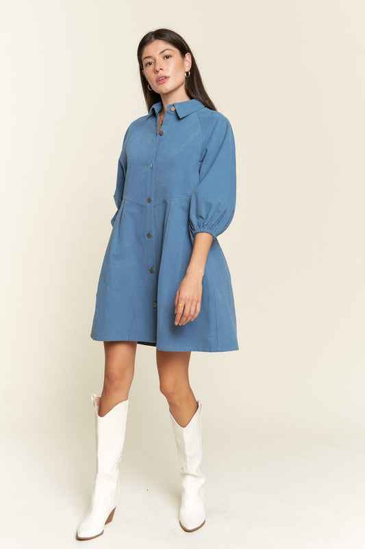 Athena Denim Dress - Pikemla