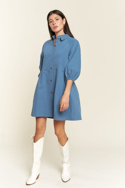 Athena Denim Dress - Pikemla