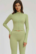 The Sizzle Zip Jacket Flared Leggings 2-Piece Set