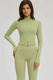 The Sizzle Zip Jacket Flared Leggings 2-Piece Set