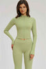 The Sizzle Zip Jacket Flared Leggings 2-Piece Set