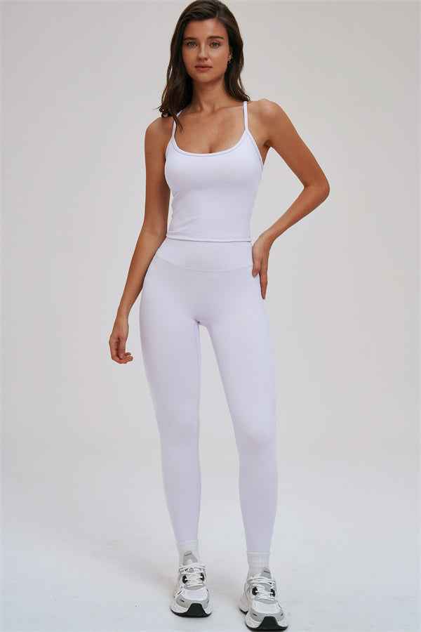 The Svelte Cross Back Tank Top Leggings 2-Piece Set