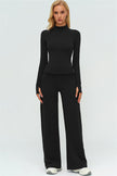 The Twirl Zip Jacket New Straight Leg Pants 2-Piece Set