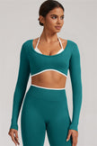 The Elevate Long Sleeve Crop top Leggings 2-Piece Set