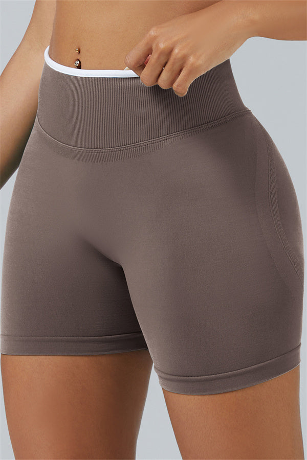 The Elevate Long Sleeve Crop top Shorts 2-Piece Set