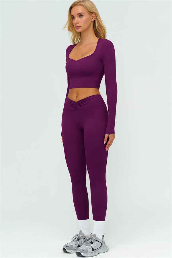 The Lushness Long Sleeve Crop top