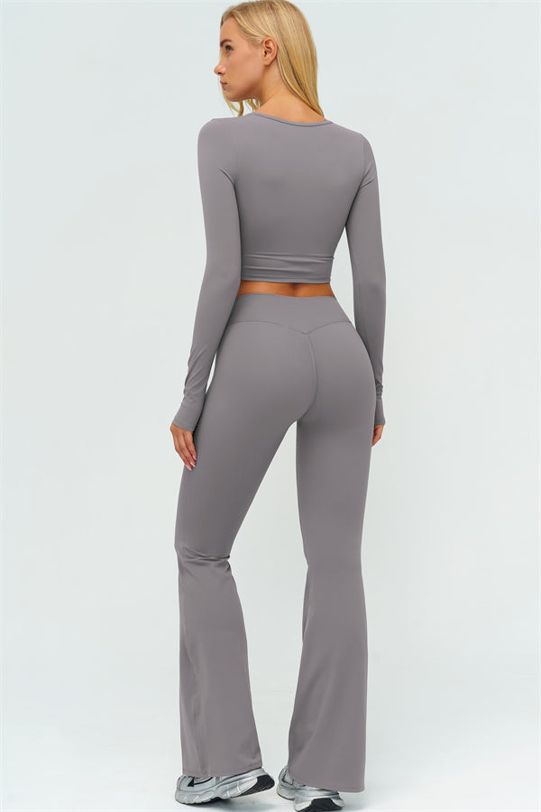 The Lushness Long Sleeve Crop top