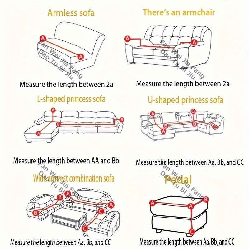 Update Sofa with Organic Couch Cover| Herringbone Chenille Tassels