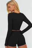 The Lushness Long Sleeve Crop top