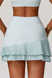 The Lavish Cut-out Crop Top Tennis Skirt 2-Piece Set