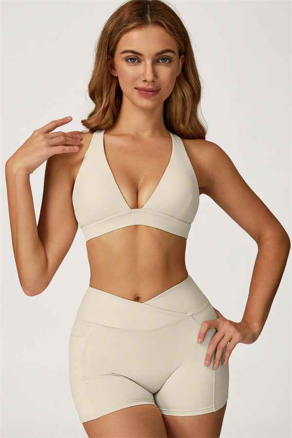 The Glacier Sports Bra Shorts 2-Piece Set