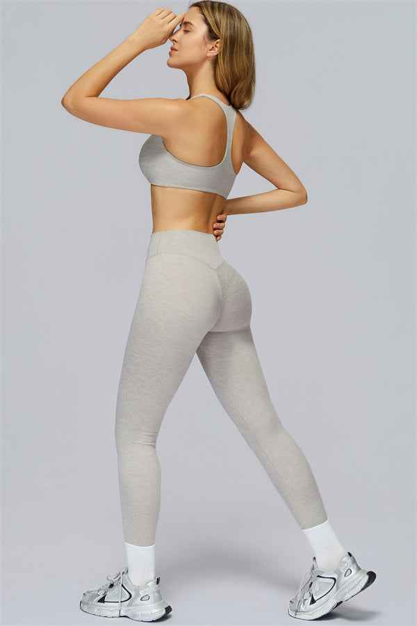 The Radiance Jacket Racerback Sports Bra Leggings 3-Piece Set