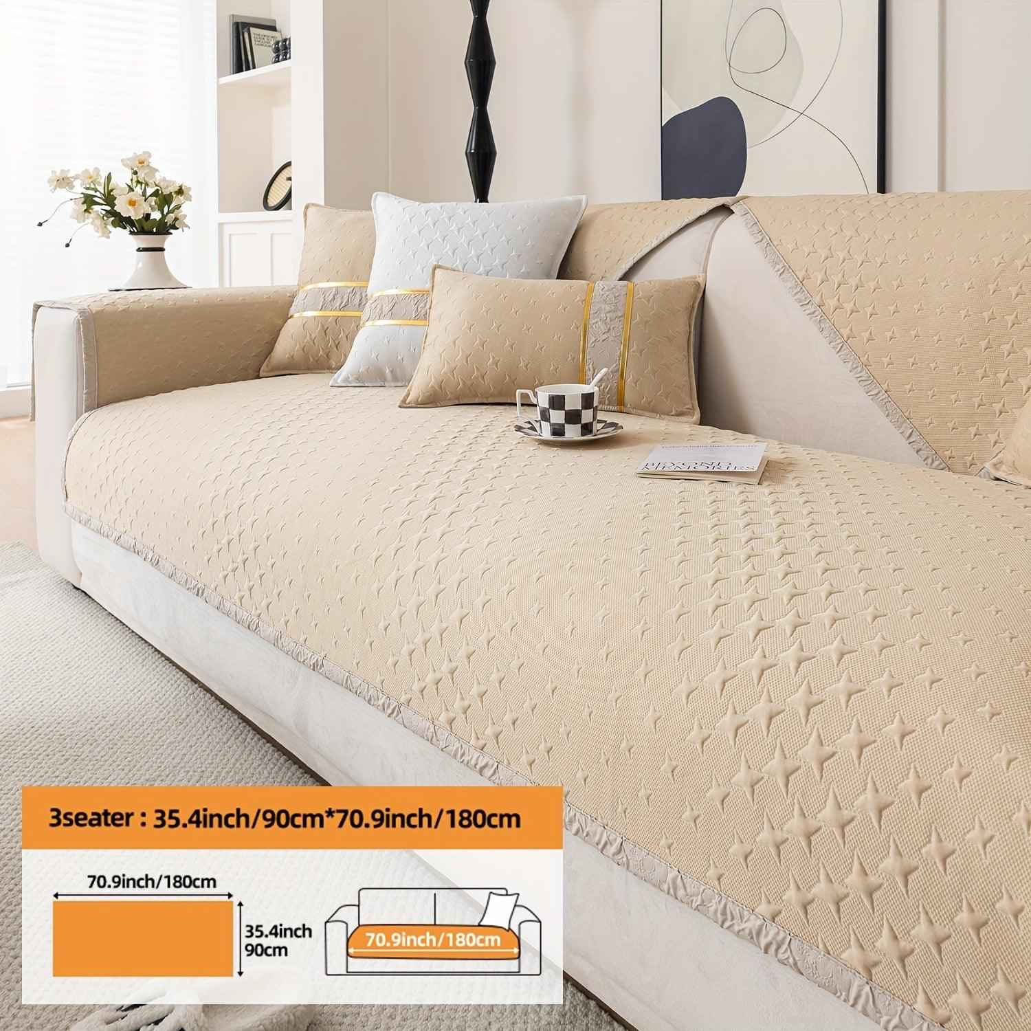 Summer Cooling Silk Non-slip Sofa Cover- Couch Cover for Dogs