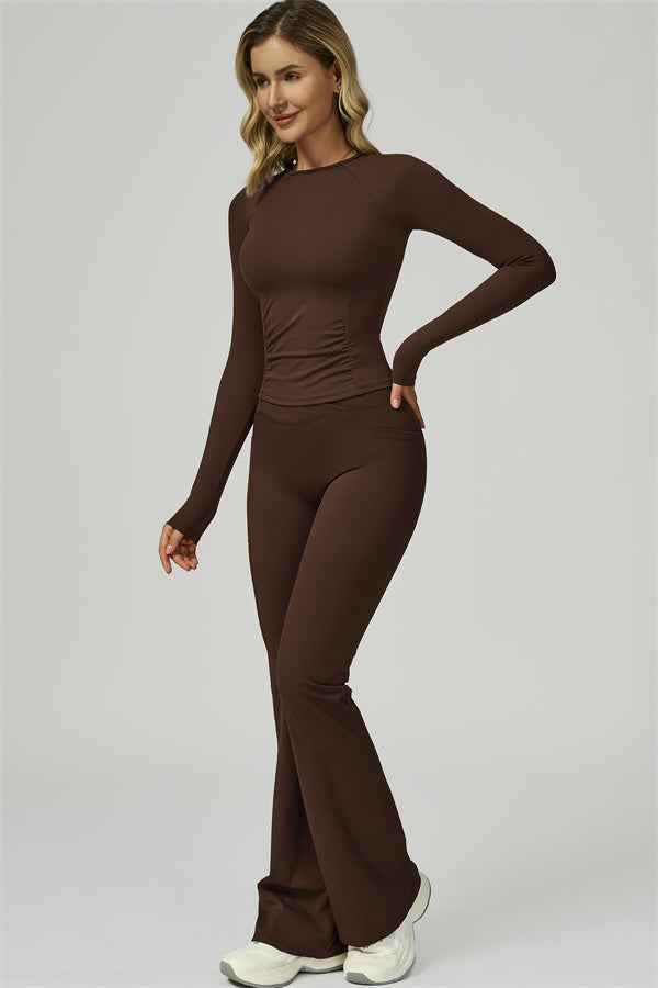 The FlexFit Active Top Flared Leggings 2-Piece Set