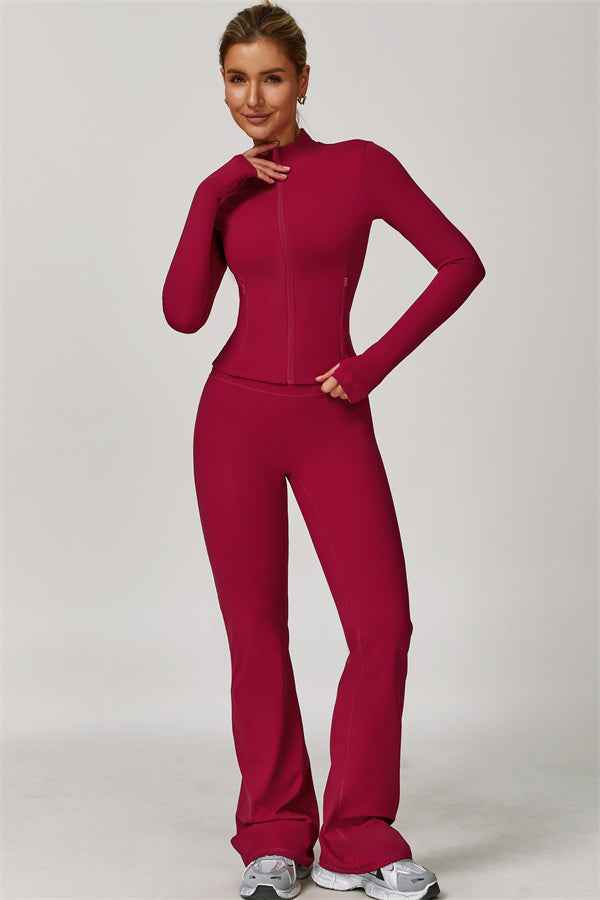 The Refresh Jacket Flared Leggings 2-Piece Set