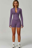 The Empower Jacket Sports Bra Shorts 3-Piece Set