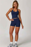The Surge Halter Crop Top Shorts 2-Piece Set