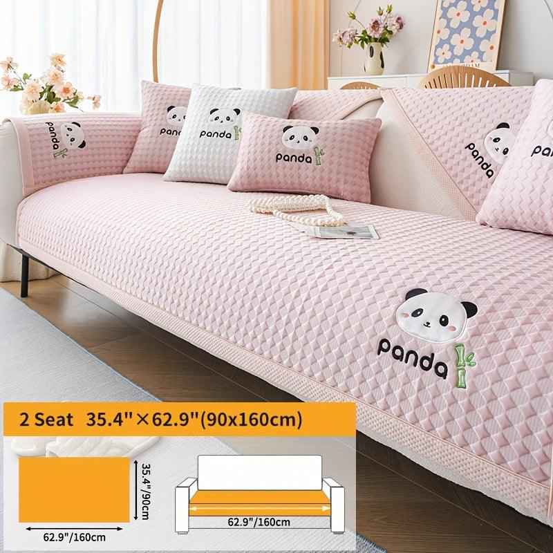 Waterproof Couch Cover, Non-Slip Panda Pattern Sofa Cover