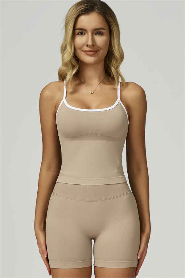 The Prime Line Crop Top Shorts 2-Piece Set