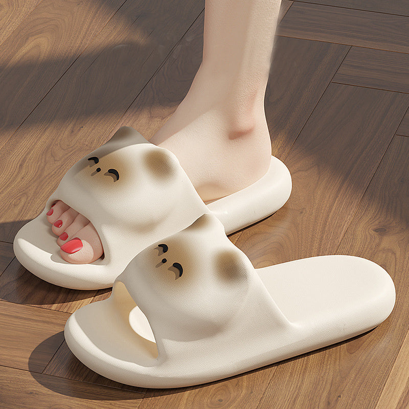 Cartoon Cat Slippers Home Non-slip Floor Bathroom Slipper Summer Bedroom House Shoes