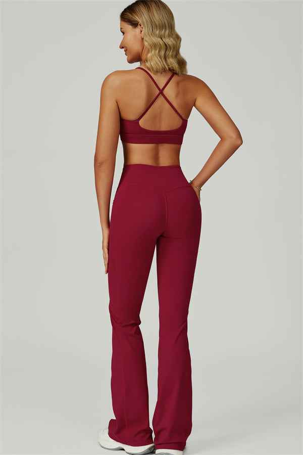 The Flourish Sports Bra Flared Leggings 2-Piece Set