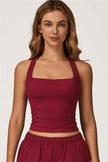 The Glacier Crop Tank Flared Leggings 2-Piece Set