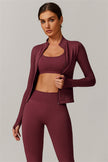 The Nova Luxe Jacket Sports Bra Leggings 3-Piece Set