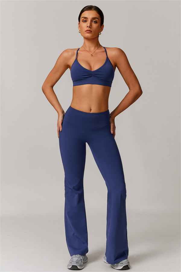 The Delicate Sports Bra Flared Leggings 2-Piece Set
