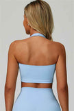 The Seraphine Halter Crop Top Shorts 2-Piece Set
