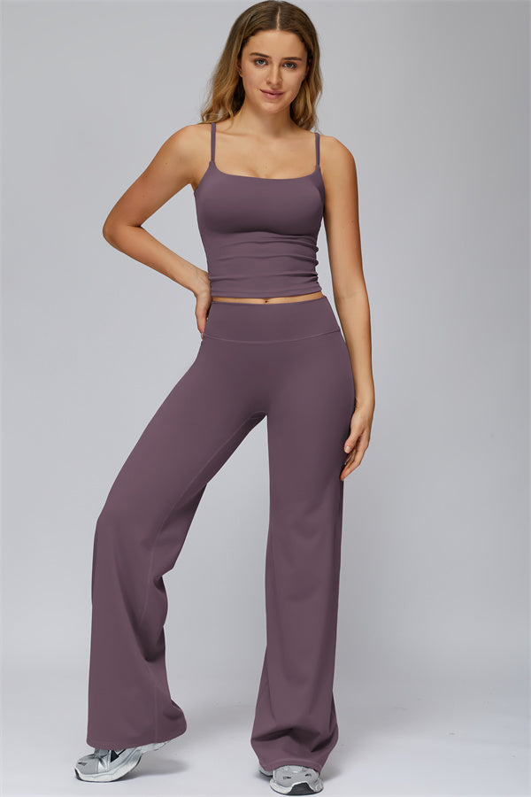 The FlexCore Crop Tank Flared Leggings 2-Piece Set