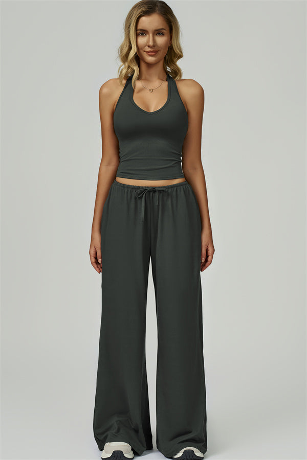 The Sprint Halter Tank Top Sweatpants 2-Piece Set
