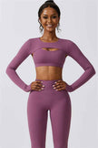 Juno Star Crop Top Sports Bra Leggings 3-Piece Set