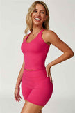 The Enigma Cross Back Vest Shorts 2-Piece Set