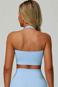 The Seraphine Halter Crop Top