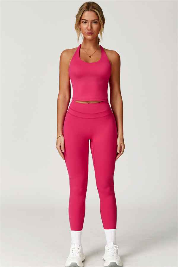 The Enigma Cross Back Vest Leggings 2-Piece Set