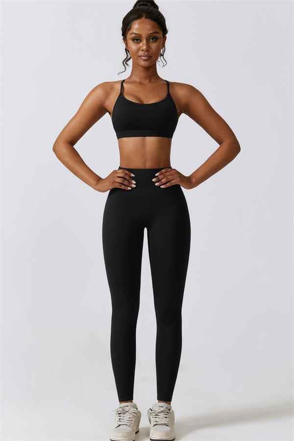 Juno Star Sports Bra Leggings 2-Piece Set