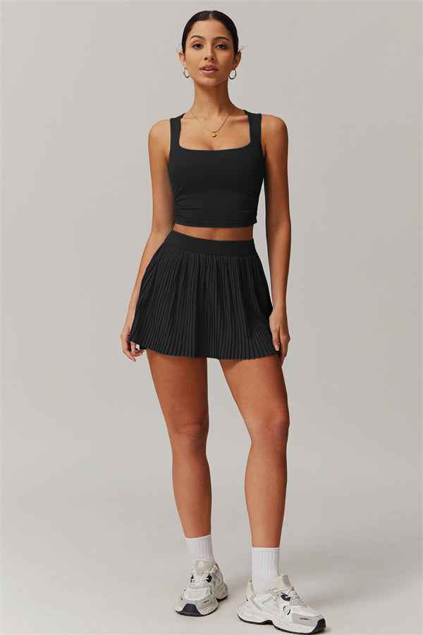 The Balance Crop Top Tennis Skirt 2-Piece Set