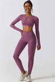 Juno Star Crop Top Sports Bra Leggings 3-Piece Set