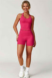 The Enigma Cross Back Vest Shorts 2-Piece Set