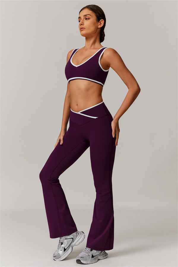 The Stamina Sports Bra Flared Leggings 2-Piece Set